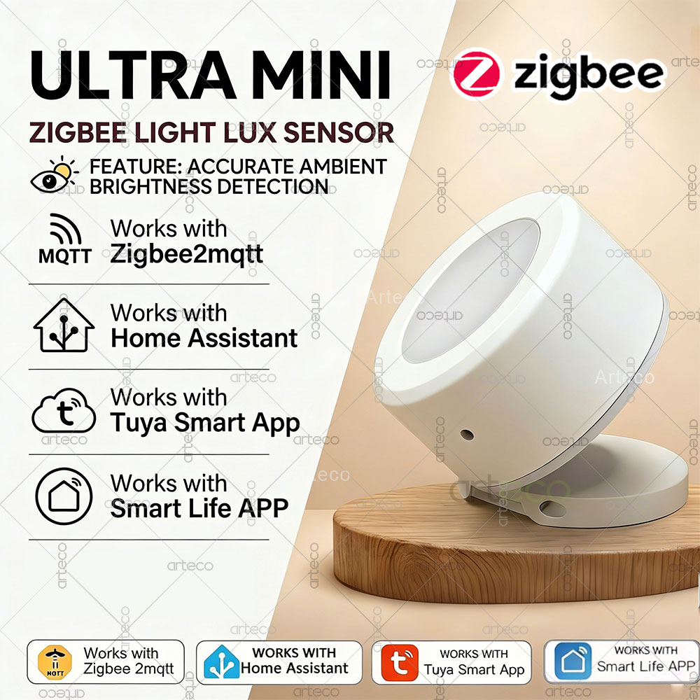 Smart Home Monitoring - Ultra Mini Zigbee Işık Sensörü aydınlatma
