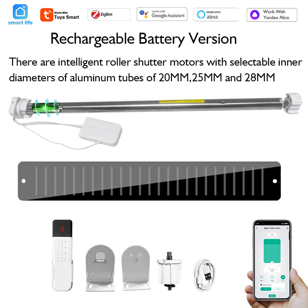 Smart Home Youtube - Tuya Zigbee Pil Çalıştırmalı Panjur Motoru
