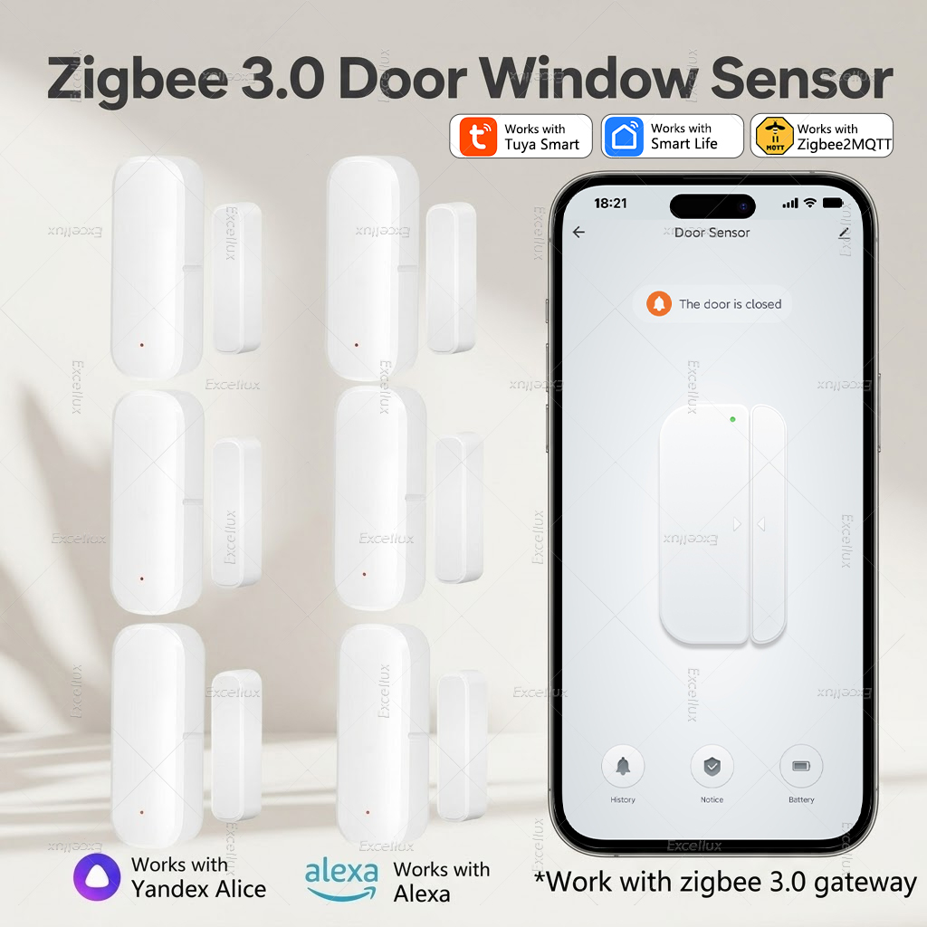 Smart Home Yandex - Tuya Zigbee 3.0 Kapı Sensörü Pencere