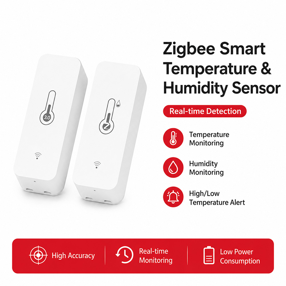 Smart Home Yandex - Zigbee Sıcaklık Nem Sensörü Akıllı Termometre