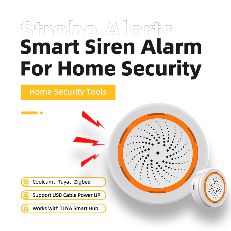 Smart Home Nas - Coolcam Tuya Zigbee Akıllı Siren Alarmı