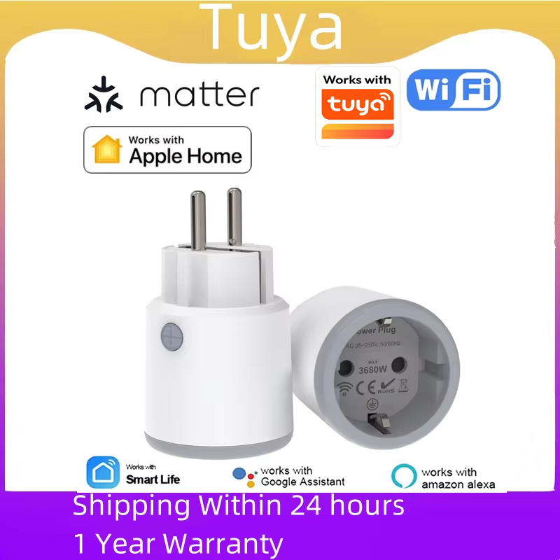 Smart Home Nas - TUYA Akıllı Priz Matter Wi-Fi Soket
