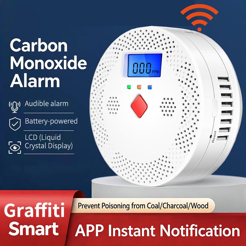 Smart Home Monitoring - WiFi Akıllı Karbon Monoksit Dedektörü Alarmı