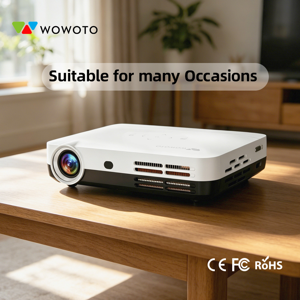 Smart Home Video - WOWOTO Taşınabilir Mini Ev Sineması Projektörü