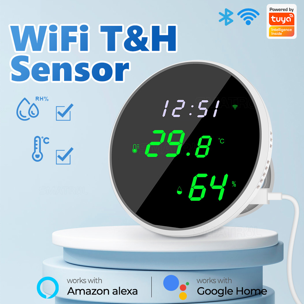 Smart Home News - Tuya USB Akıllı Sıcaklık Nem Sensörü