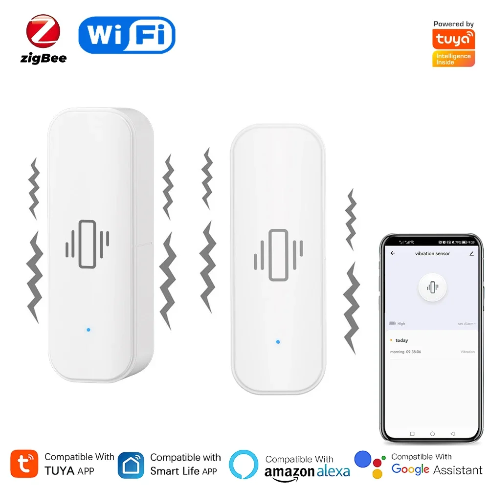Smart Home Monitoring - Tuya WiFi/Zigbee akıllı titreşim sensörü ev