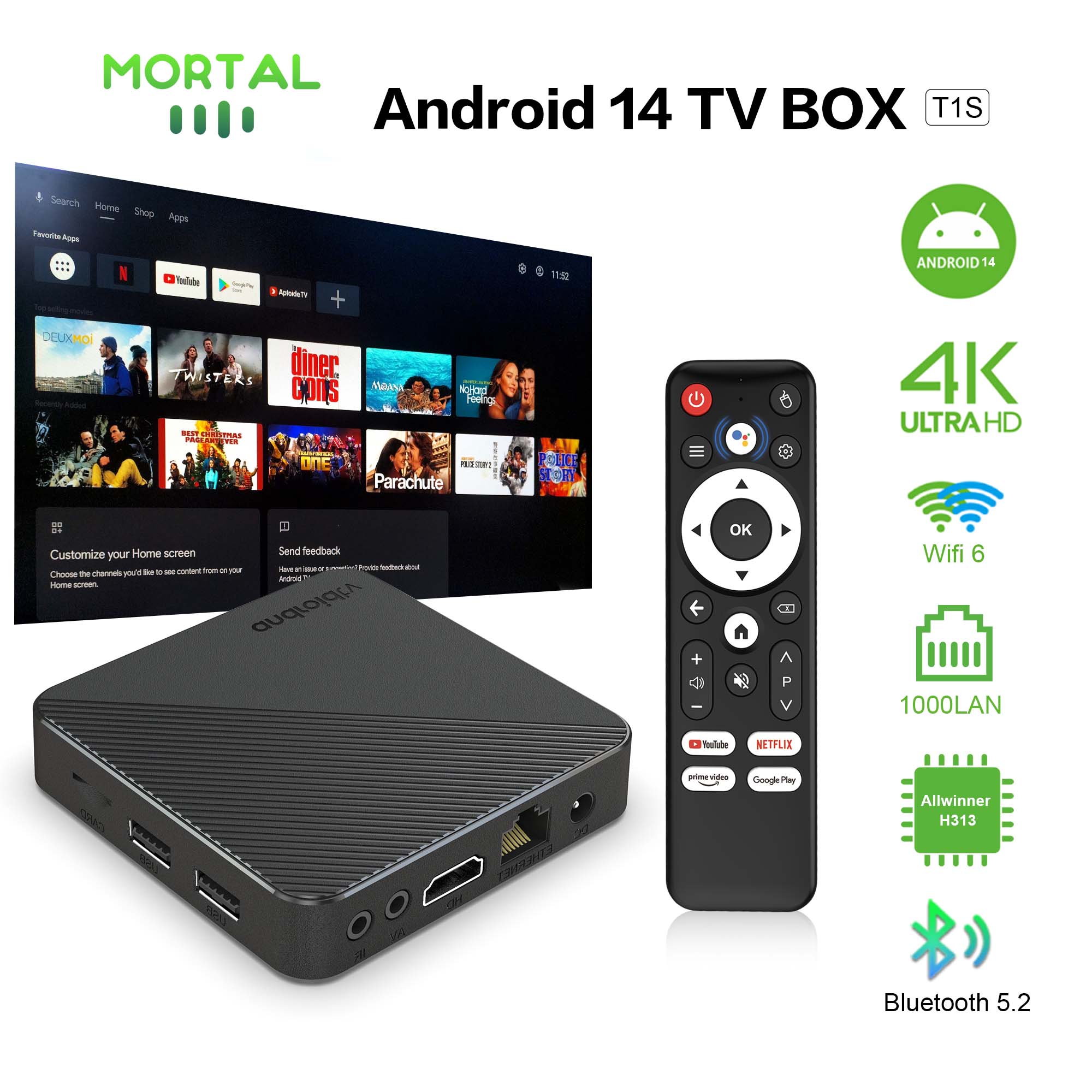 Smart Home Youtube - Android14 Akıllı Ev Sineması TV Kutusu