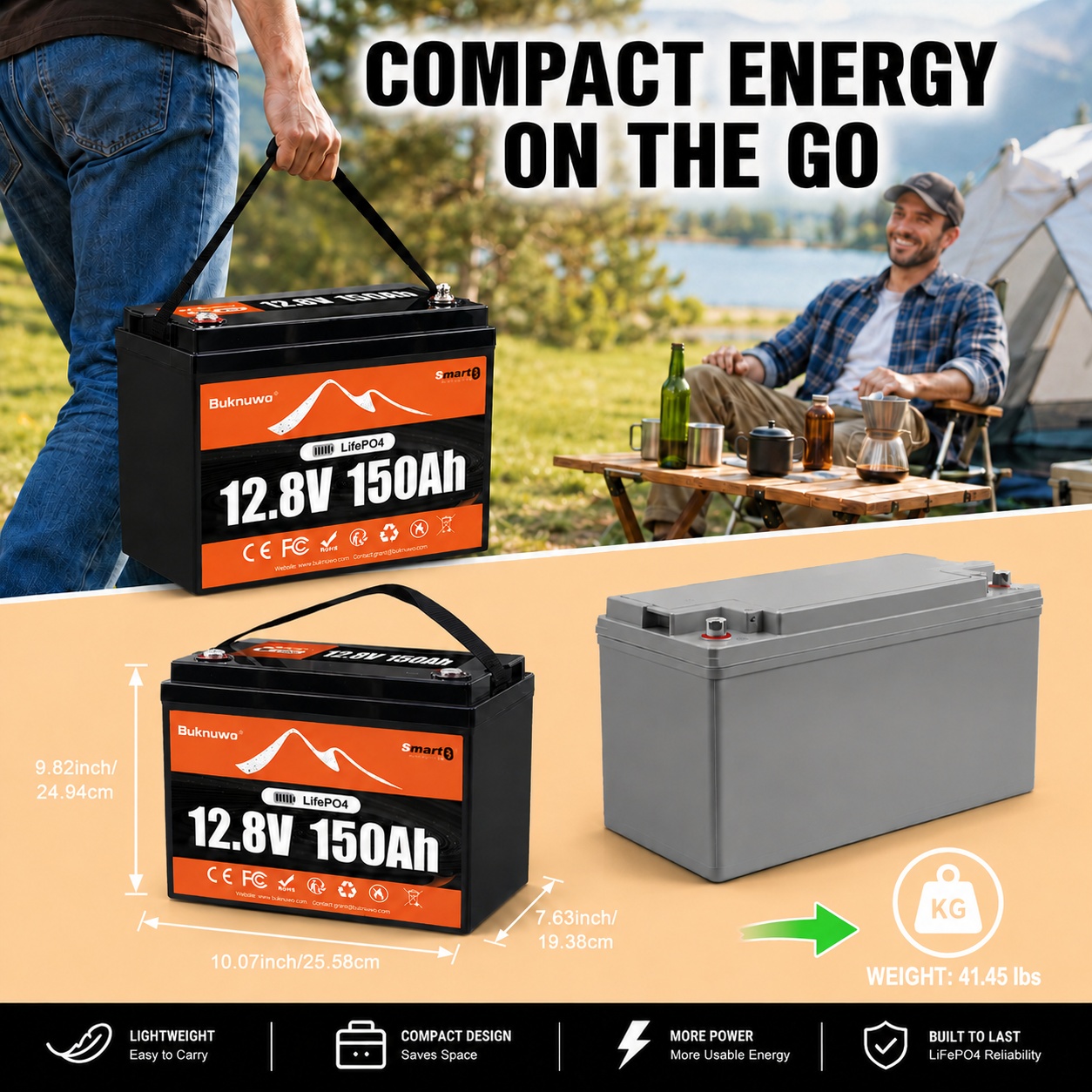 Buknuwo Smart 12V/12.8V 150Ah  - Smart Home Full System incelemesi ve fiyatı