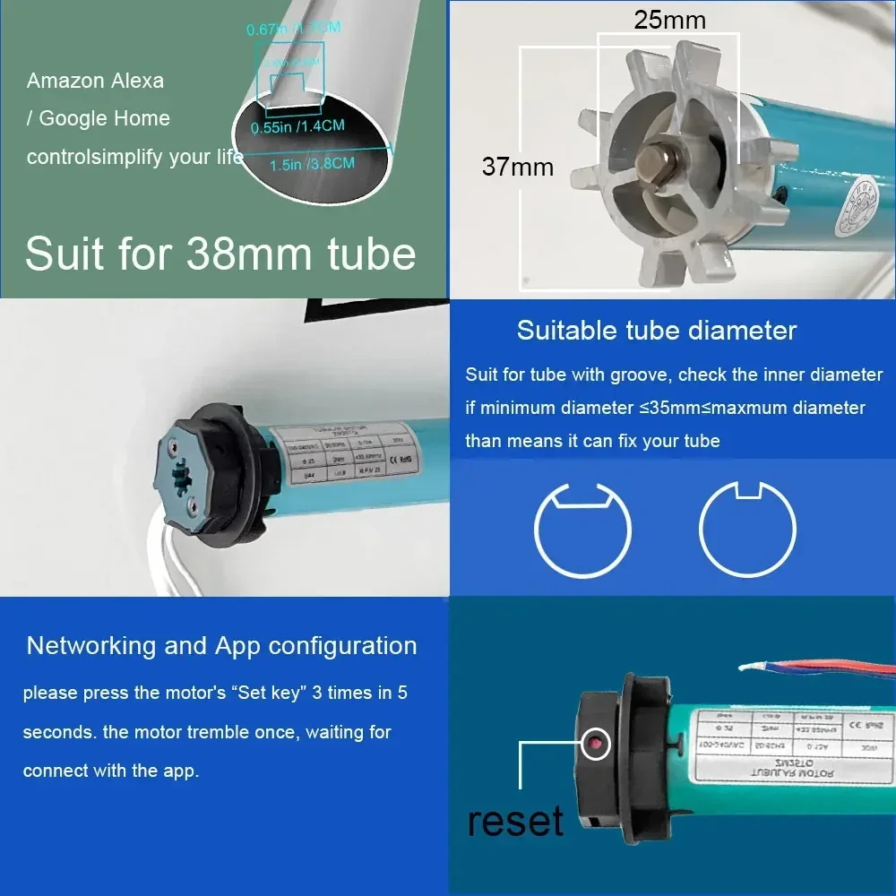 SZMYQ 25mm 2N Tuya Akıllı Perd - Smart Home Youtube incelemesi ve fiyatı