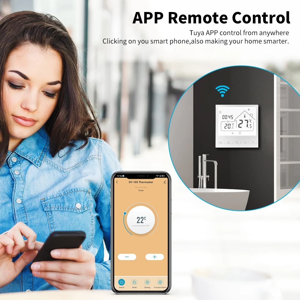 Tuya Akıllı WiFi Termostat Su/ - Smart Home Yandex incelemesi ve fiyatı