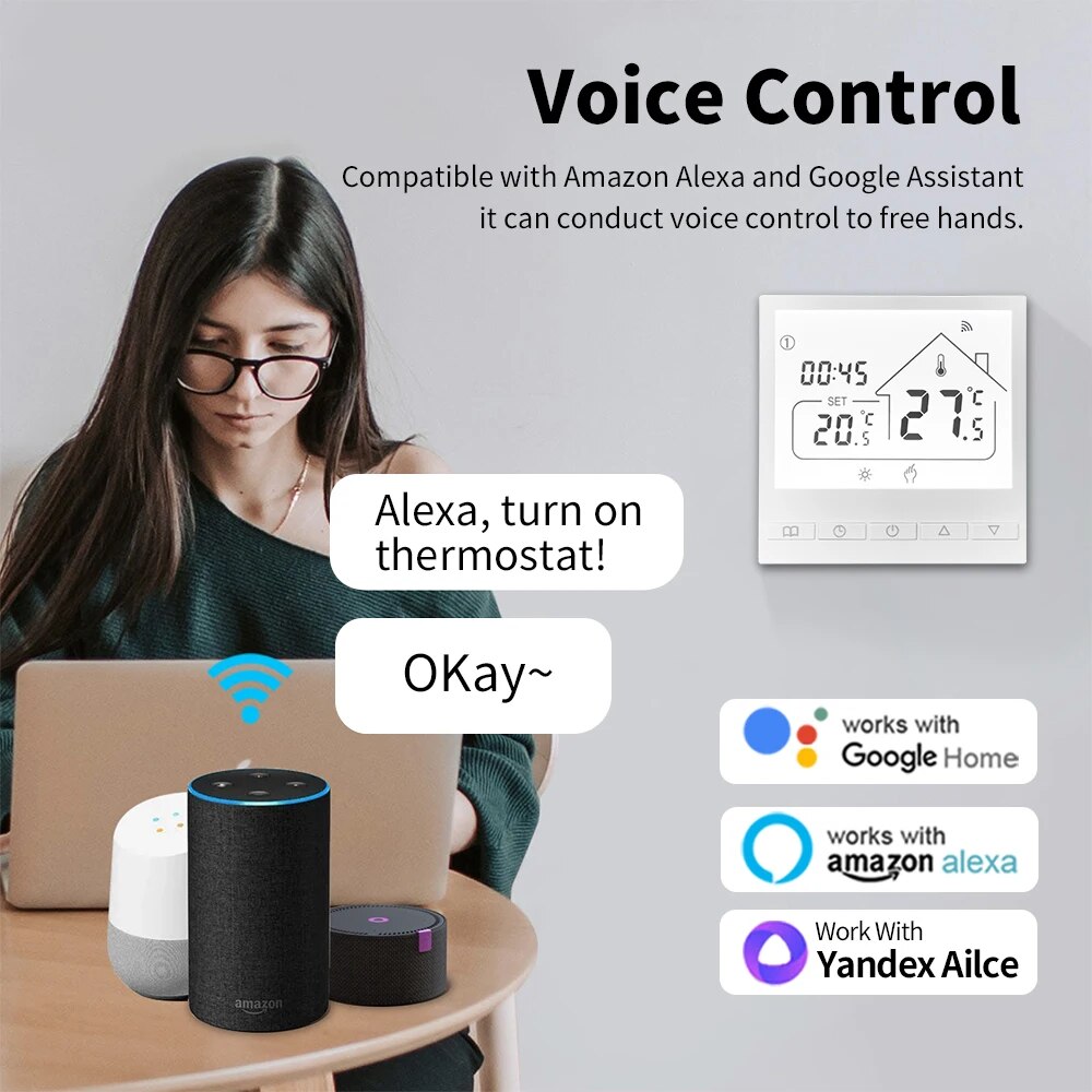 Tuya Akıllı WiFi Termostat Su/ - Smart Home Yandex incelemesi ve fiyatı