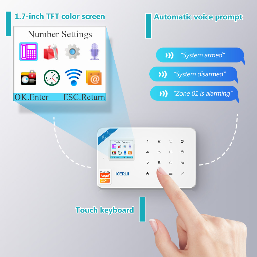 KERUI W181 Alarm Sistemi Güven - Smart Home Video incelemesi ve fiyatı