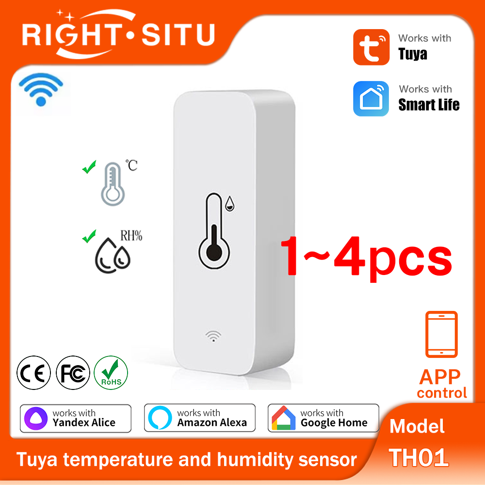 1 ~ 4 adet Tuya WiFi sıcaklık  - Smart Home Yandex incelemesi ve fiyatı
