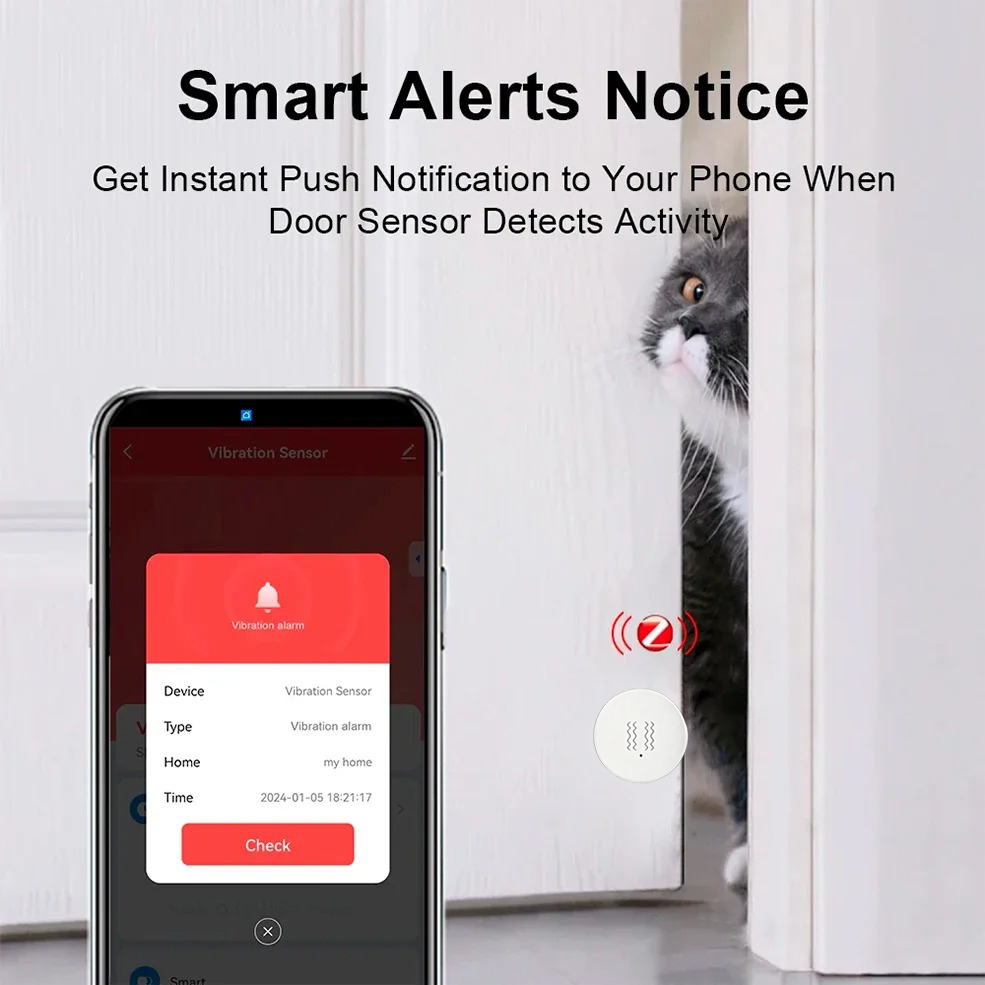Tuya ZigBee Akıllı Titreşim ve - Smart Home Monitoring incelemesi ve fiyatı