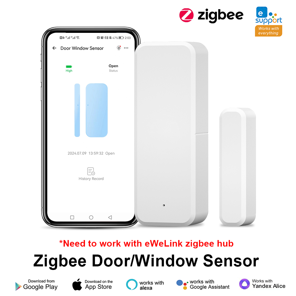 ZigBee Kapı Pencere Sensörü eW - Smart Home Yandex incelemesi ve fiyatı